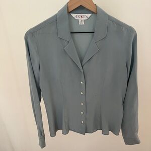 Vintage Casual Corner Annex Light Blue Button-Down Shirt